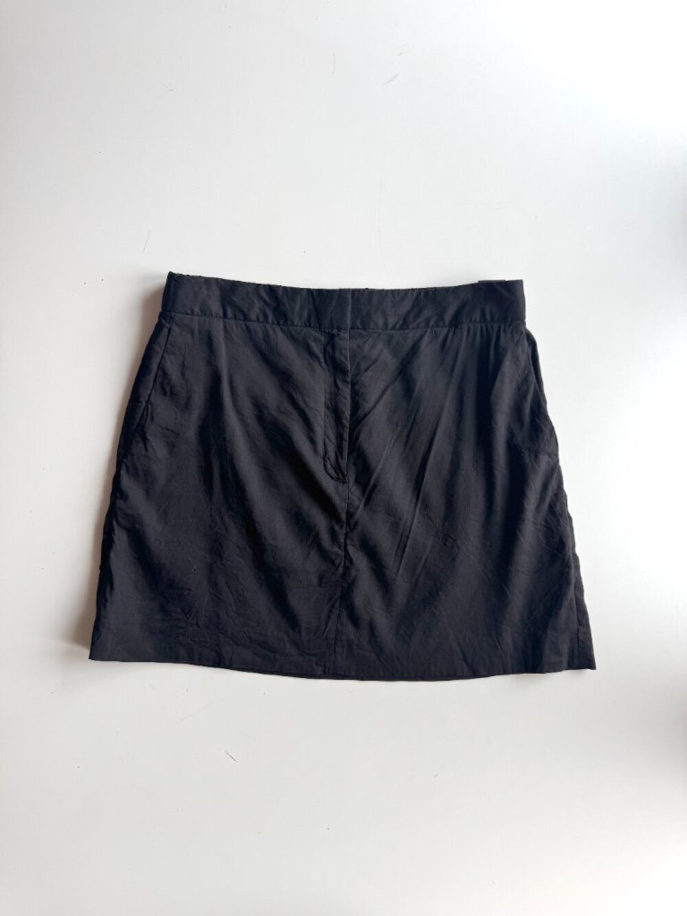 Aritzia BABATON Ledger Linen Blend A-Line Mini Skirt, Size 10